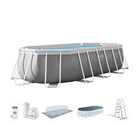Intex kit Piscine Prism Frame Ovale Tubulaire (l) 5,03 x (l) 2,74 x (h) 1,22m