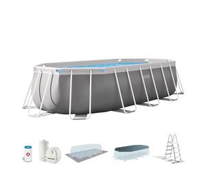 Intex kit Piscine Prism Frame Ovale Tubulaire (l) 5,03 x (l) 2,74 x (h) 1,22m