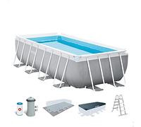 Intex kit Piscine Prism Frame rectangulaire Angulaire Tubulaire (l) 4,88 x (l) 2,44 x (h) 1,07m