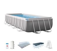 Intex Pools - Kit piscine Prism Frame rectangulaire angulaire tubulaire 4,88 x 2,44 x 1,07 m