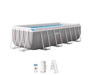 Intex kit Piscine Prism Frame rectangulaire Tubulaire (l) 4,00 x (l) 2,00 x (h) 1,22m