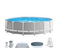 LE DEPOT BAILLEUL - Piscine tubulaire ronde Prism Intex 4,57 x 1,22 m avec accessoires Intex
