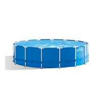 Intex kit piscinette Metal Frame Ronde Tubulaire (ø) 4,57 x (h) 1,22m