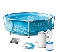 INTEX METAL FRAME BEACHSIDE Piscine 305 × 76 cm avec filtration 220-240V 28208NP