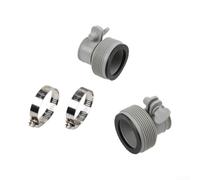 Intex Lot de 2 adaptateurs de tuyau de piscine de 3,2 à 3,8 cm pour filtre à sable, rallonge de tuyau d'arrosage compatible