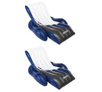 Intex Lot de 2 flotteurs de piscine gonflables et confortables en vinyle de calibre 18 avec porte-gobelets et poignées robustes