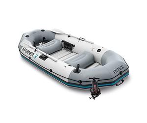 Intex Mariner Bateau Gonflable pour 3, 3 Personnes avec rames en Aluminium et Pompe à air à Haut rendement (dernier modèle)