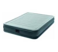 INTEX Matelas COMFORT PLUSH FIBER TECH 152x203 - Gonflable - Fermeté réglable - 33 cm - Electrique -2 personnes