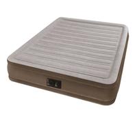 INTEX Matelas COMFORT PLUSH FIBER TECH 152x203 - Gonflable - Fermeté réglable - 33 cm - Electrique -2 personnes