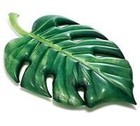 Matelas Gonflable Intex Palm Leaf 213x142cm Pour Piscine Tropical Vert