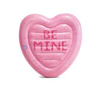 INTEX Matelas Gonflable Candy Heart Île En Forme De Cœur 145x142cm Pour Piscine