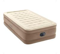 INTEX Matelas Gonflable Dura-Beam Deluxe Ultra Moelleux : Fiber-Tech - Pompe électrique intégrée - Hauteur du lit 45,7 cm - Capacité de Poids de 136,1 kg - Lit Simple