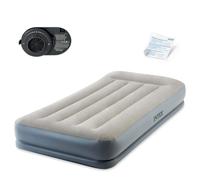 Intex | Matelas gonflable | Lit simple Mid-Rise avec oreiller intégré et pompe électrique
