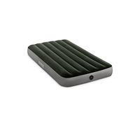 INTEX Matelas prestige downy 1 place large avec gonfleur inclus Fiber-Tech