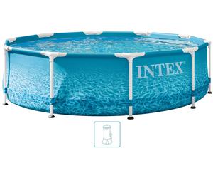 INTEX METAL FRAME BEACHSIDE Piscine 305 × 76 cm avec filtration 220-240V 28208NP