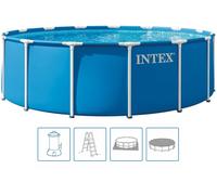 INTEX METAL FRAME Piscine 457 x 122 cm avec systeme de filtration 220-240 V 28242ND