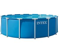 INTEX Metal Frame Set Piscine 457 x 122 cm avec filtration a cartouche 28242NP