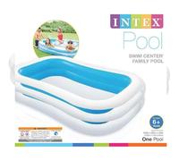 Piscinette rectangulaire Family - INTEX - 770 Litres - 6 ans et + - 262 x 175 x 56 cm