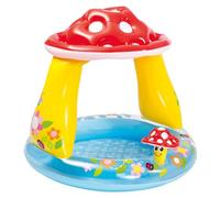 Intex Pools – Piscine gonflable enfant – Pataugeoire carrée Champignon – 102x89 cm, 45 L