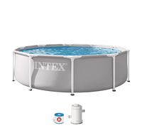 Intex Piscine 26702ND 3,05 m x 76 cm à Structure Prism Premium Pompe de Filtration Incluse