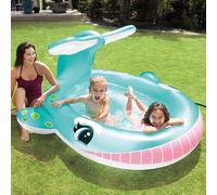 Intex Piscine à pulvérisation Forme de baleine 201x196x91 cm