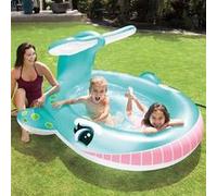 Intex Piscine à pulvérisation Forme de baleine 201x196x91 cm, piscine à pulvérisation baleine, piscine pour enfants, centre de jeux 3202900 G