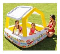 Intex Piscine avec parasol gonflable 157x157x122 cm