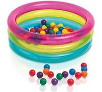 Intex Piscine à balles 48674NP – 86 x 25 cm – 3 anneaux multicolore
