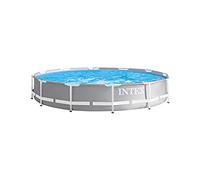 Intex Pools – Piscine hors-sol ronde Prism Frame 366×76 cm gris