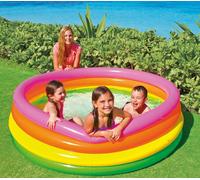 Intex Pools Piscine gonflable pour enfants Sunset Glow 56441 168 x 46 cm 4 anneaux