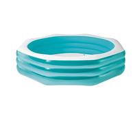 INTEX Piscine familiale octogonale Gonflable 58492EP Swim Center - Capacité : 254 x 254 x 55,9 cm - Bleu