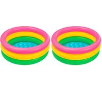 Intex Piscine Gonflable 3 Anneaux 61 x 22 cm (Lot de 2)