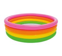 INTEX Piscine Gonflable Enfant Arc en ciel Sunset Glow 4 Boudins 168 X 46 CM
