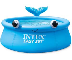 INTEX Piscine gonflable ronde Whale Easy Set 183x51cm 26102NP