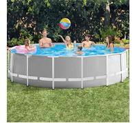 Intex piscine hors sol avec pompe 26726GN Prism 457 x 122 cm gris