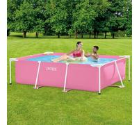 Intex Piscine Hors-sol Rectangulaire à Cadre Acier 220x150x60 Cm unisex 1662 litres Rose