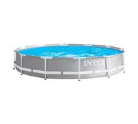 Intex Pools – Piscine hors-sol ronde Prism Frame 366×76 cm gris