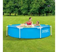 Intex Piscine Metal Frame 244x51 cm Encadrée Hors Sol Jardin Cour Extérieur