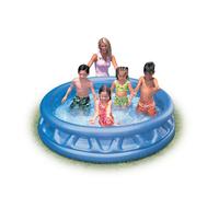 Piscine Enfant - INTEX - Soft Side Pool - Rectangulaire - Capacité 666L - Bleu