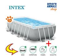 Intex Piscine Prisma Métal Structure (488x244x107cm) Avec Pompe A Filtre 26792