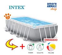 Intex kit Piscine Prism Frame rectangulaire Angulaire Tubulaire (l) 4,00 x (l) 2,00 x (h) 1,00m