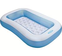 Intex Pools Pataugeoire rectangulaire gonflable 57403 Baby Pool 166x100x28 cm Blanc/Bleu