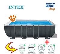 Piscine Hors Sol Intex Ultra XTR Frame Pool 26356 - 549 x 274 x 132 Cm - Avec filtre à sable et accessoires
