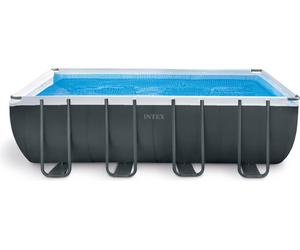 Intex Piscine Ultra XTR Rectangulaire 549 x 274 x 132 cm - Ensemble avec piscine, filtre à sable SX1500GN, raccords, échelle de sécurité, bâche et tapis de sol