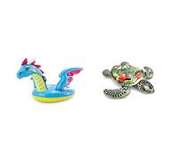 Intex Porteur Dragon 57563NP & bouée Tortue Aloha a chevaucher