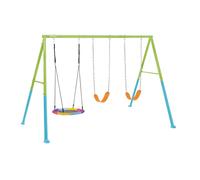 INTEX Portique balançoire 3 agrès pour enfants, acier galvanisé