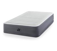 Intex PremAire I Fiber-Tech Matelas Gonflable léger à Plateau-Coussin avec Pompe électrique intégrée et Sac de Transport Portable, Grand lit