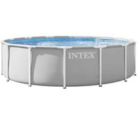 INTEX Prism Frame Premium Set Piscine 457 x 107 cm avec filtration a cartouche 26724NP