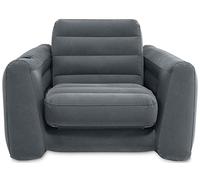 Intex 2 In 1 Inflatable Chair Bed Gris 117 x 224 x 66 cm