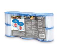 Intex PureSpa 29011E Lot de 18 Cartouches de Rechange pour Filtre de Piscine Type S1 Bleu et Blanc